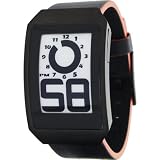 PHOSPHOR（フォスファー）　DIGITAL HOUR BLACK W. LEATHER DH05 メンズ[正規輸入品]
