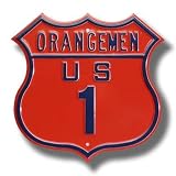 SYRACUSE ORANGEMEN ORANGEMEN U.S 1 AUTHENTIC METAL ROUTE SIGN (17 X 17)