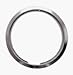RANGE KLEEN R8-GE Chrome Range Trim Ring/Green Label (8")