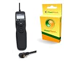 LCD Timer Remote Shutter Cord for Panasonic Lumix DMC-G1, DMC-G2, DMC-G3, DMC-G10, DMC-GF1, DMC-GH1, DMC-GH2, DMC-GX1, DMC-L1, DMC-L10, DMC-LC1 - replaces Panasonic DMW-RS1 & DMW-RSL1