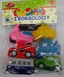Prima Infanzia-vari Gommolosi Veicoli Piccoli 6pz in busta (Soggetto a scelta)