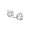 0.5 ct Sterling Silver Round CZ Stud Earrings 4mm
