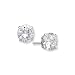 0.5 ct Sterling Silver Round CZ Stud Earrings 4mm
