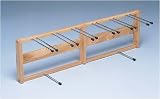 `Cane And Crutch Rack Single rods can store up to 10 canes * Double rods can store up to 30 pairs of