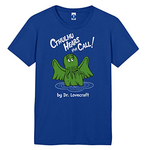 Shirt.Woot - Men's Cthulhu Hears The Call T-Shirt - Royal Blue