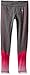 Champion Big Girls' Color Block Legging, Granite Heather Dip Dye Glow, M