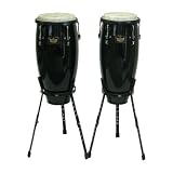 10 & 11 Conga Set, Sgl Stands, Black