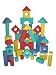 50 'We Sell Mats' Multi color foam building construction blocks set