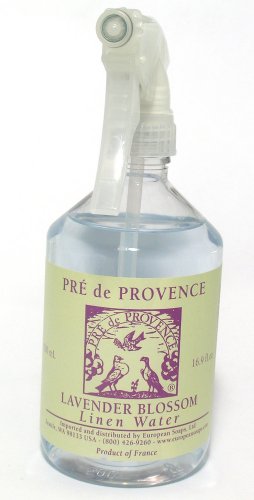 Pre de Provence Maison French Lavender Collection, Soothing & Fresh Scent, Linen Water with Sprayer, 500 ML