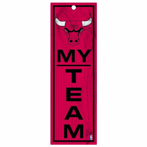 NBA Chicago Bulls 4-by-13 Wood My Team Sign