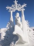 Snow Sculptures at Winter Carnival, Quebec, Canada Photographic Poster Print by Alison Wright, 12x16