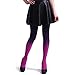 HDE Womens Solid Gradient Color Stockings Opaque Microfiber Footed Tights ,XS-M,Purple to Pink