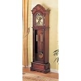 Buy Beautiful Cherry Grandfather Clock Wood Curio Chime New - Coaster 900749 by Coaster