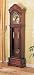 Beautiful Cherry Grandfather Clock Wood Curio Chime