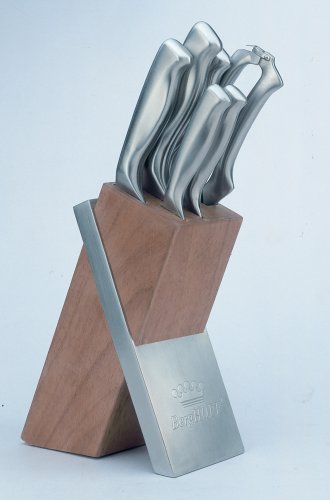 Berghoff Stainless Steel Hollow Handle Knife Block Set 7 Piece