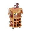 Round Butcher-Block Cart
