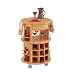 Round Butcher-Block Cart