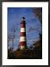 The Assateague Island Lighthouse Against a Blue Sky Framed Art Poster Print by Raymond Gehman, 22x29