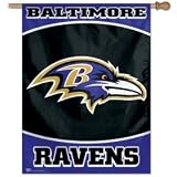 NFL Baltimore Ravens 27-by-37-Inch Vertical Flag