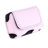 Premium Light Pink Horizontal Leather Pouch for Motorola RAZR V3, Samsung T809, A900