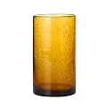 Tall Glass Tumblers Set of 6 - Amber