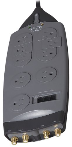 SurgeMaster Gold Series w/Tel, 9 Outlet, 2950 Joules, 10' Cord, 360 Rotating Plug, (Unlimited CEW & Data Recovery)