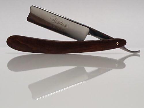 Straight Razor-Professional Quality-100% Carbon Steel Cutthroat blade-Wood Handles-Perfect for your Shaving kit