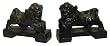 Fu / Foo dogs - black (pair)
