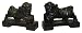 Fu / Foo dogs - black (pair)