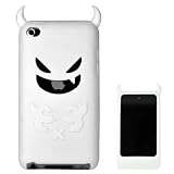 Devil Design Silicone Skin Case Cover for iPod Touch 4 - White