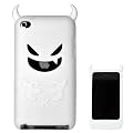 Devil Design Silicone Skin Case Cover for iPod Touch 4 - White