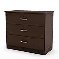 South Shore Furniture, Smart Basics Collection, 3 Drawer Chest, Chocolate