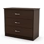 South Shore Libra Collection 3-Drawer Chest,Dark Chocolate