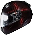 Joe Rocket RKT-201 Full Face TransTone Carbon Fiber Motorcycle Helmet Red Small S 106-912