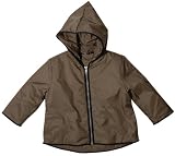 Favilla Taupe Kids Nylon Zip Up Coat by Album di Famiglia