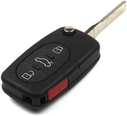 4 Buttons Blank Remote Keyless Folding Flip Key Case for Volkswagen beetle 1998 1999 2000 2001