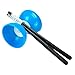 ELENKER New Big Bowl Diabolo Chinese Yo Yo Juggling Spinning Classic Toys with Hand Sticks Blue