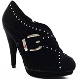 IMAGE OF BCBGeneration Women's Minska Shoe Bootie,Black Suede,6 M US