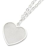 Sterling Silver Fancy Heart Necklace