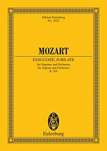 EXSULTATE JUBILATE K. 165 (Edition Eulenburg)