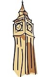 Big Ben - 60"H x 39"W - Peel and Stick Wall Decal by Wallmonkeys