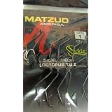 Matzuo Sz 1 Black Chrome Octopus Sickle Hooks - 10 pack