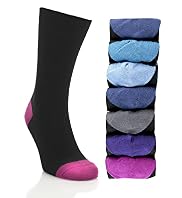 7 Pairs of Freshfeet Contrast Socks with Silver Technology