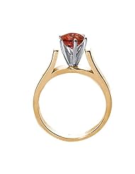 0.80 Ct Round H/I I1 Diamond 14K Yellow Gold Ring
