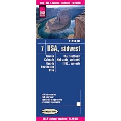 USA, S�dwesten 1 : 1 250 000: Kartenbild 2seitig. Naturparks, Naturschutzgebiete. Viele Ausflugsziele. UTM-Raster f�r GPS am Blattrand. ... Ausf�hrlicher Ortsindex