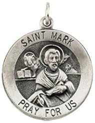 St. Saint Mark Medal Pendant 14K Gold Yellow R16319