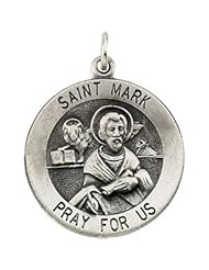 St. Saint Mark Medal Pendant 14K Gold Yellow R16319