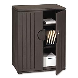 OfficeWorks&trade; 46"" High Storage Cabinet, Black, 36w x 22d (ICE92561)