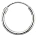 Sterling Silver Small Endless Hoop Earrings, 1/2 in. (12 mm) Diameter