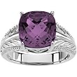 14K Yellow Gold Amethyst Ring